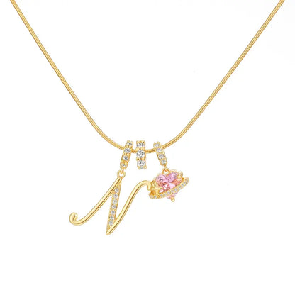 Forever Yours Initial Necklace