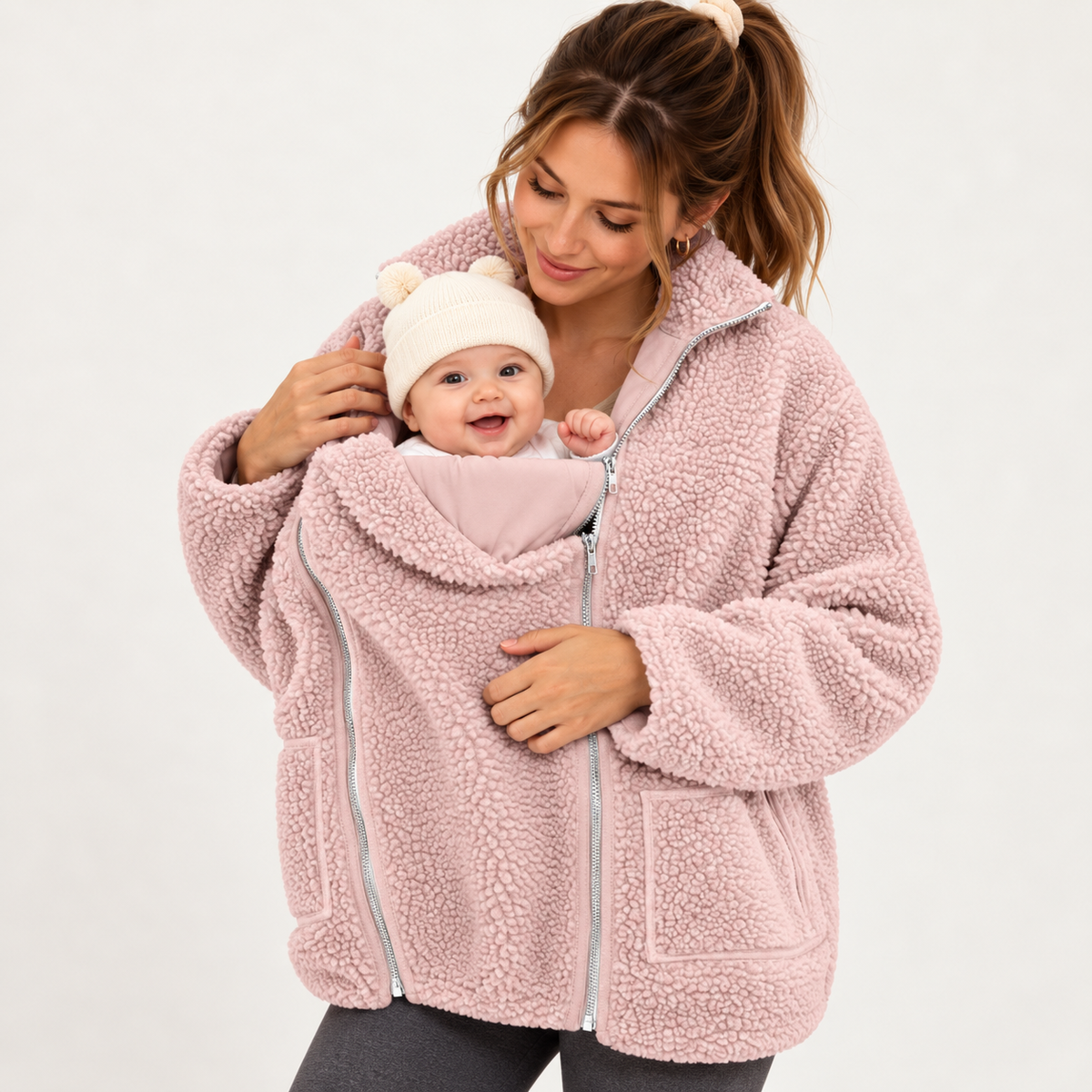 2-in-1 Babywearing Fleece Jacket