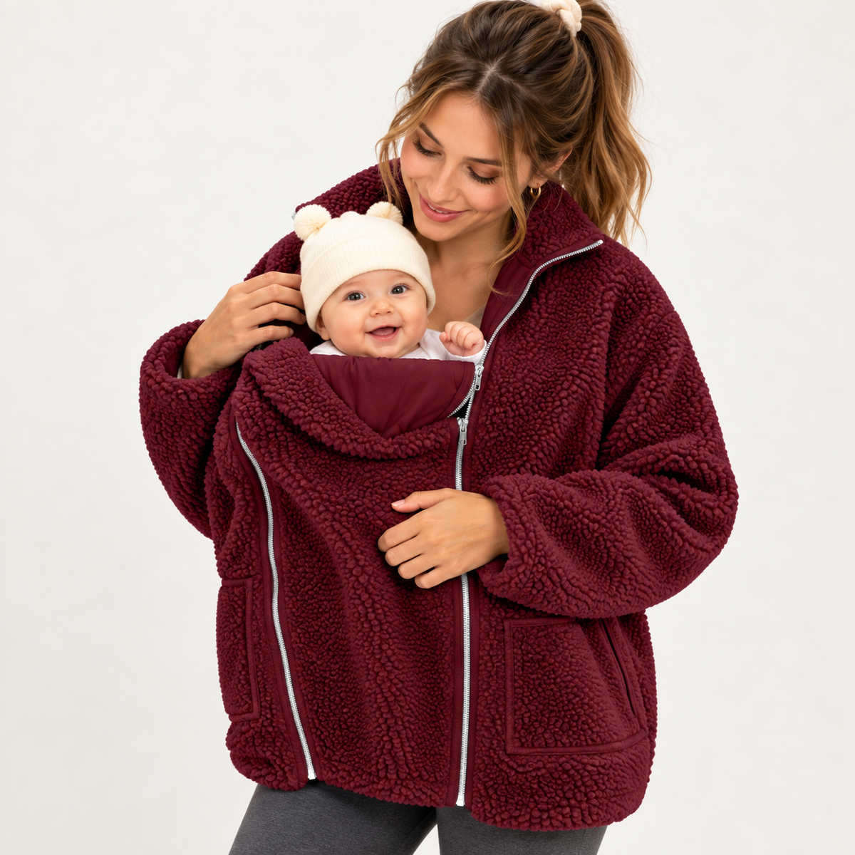 2-in-1 Babywearing Fleece Jacket