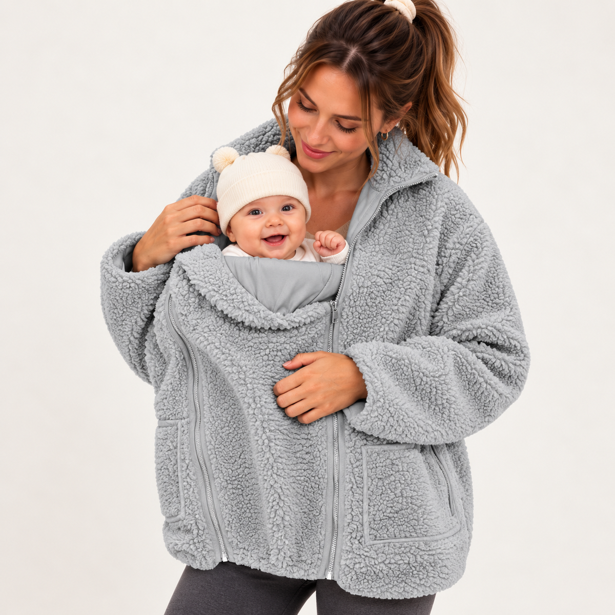 2-in-1 Babywearing Fleece Jacket