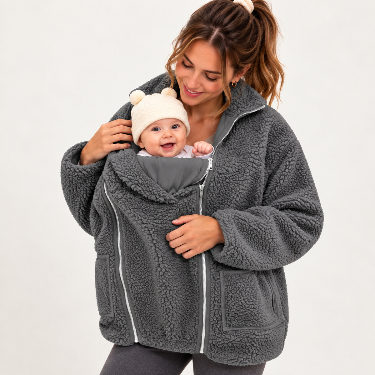 2-in-1 Babywearing Fleece Jacket