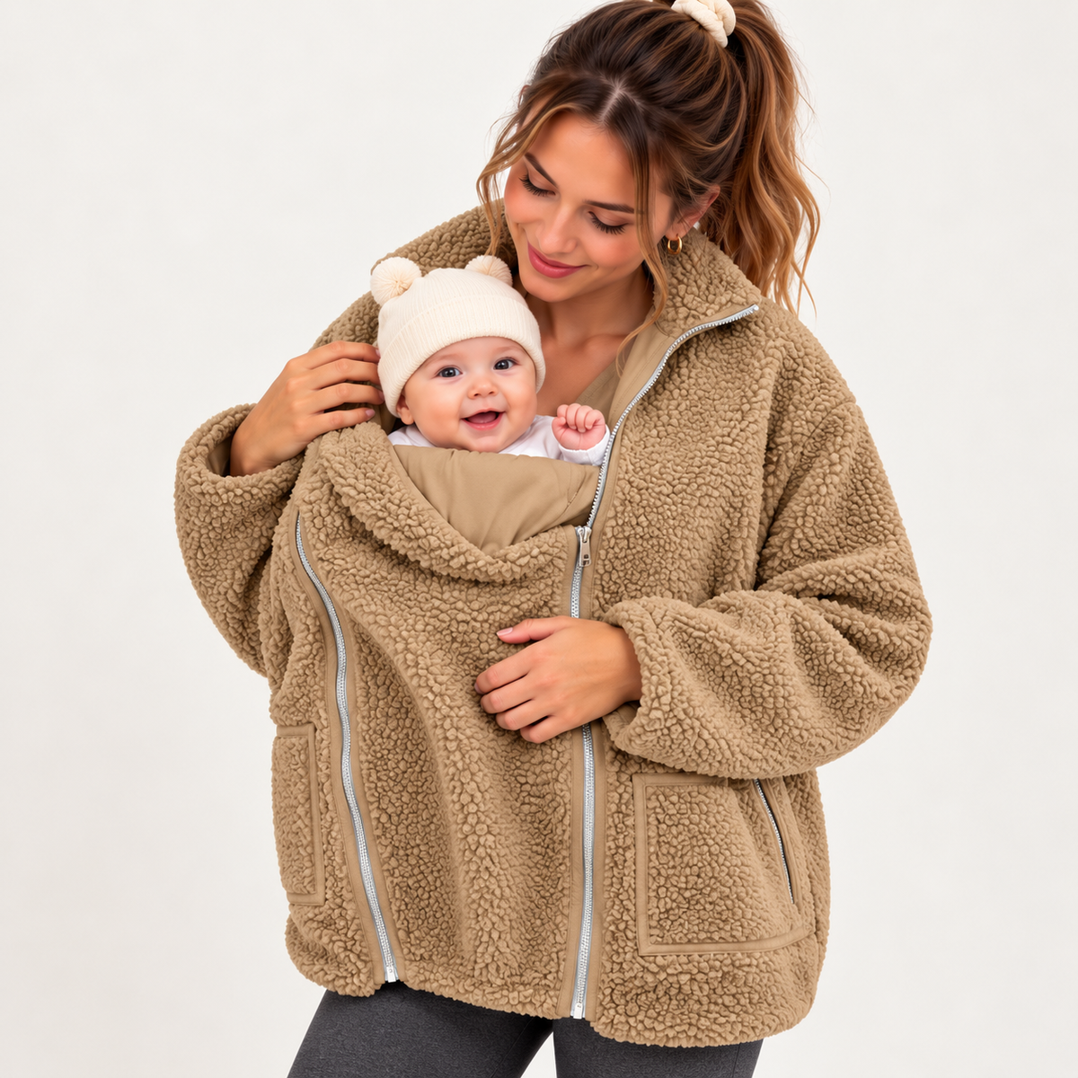 2-in-1 Babywearing Fleece Jacket
