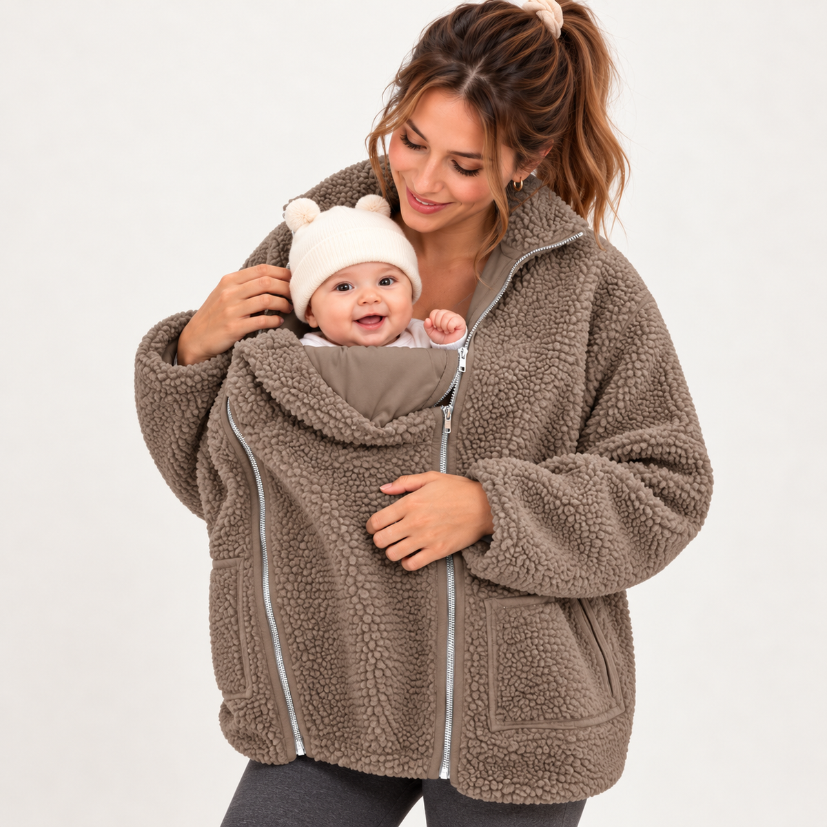 2-in-1 Babywearing Fleece Jacket