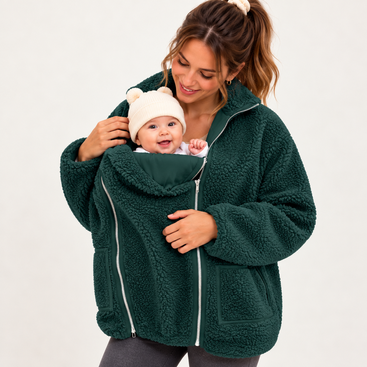 2-in-1 Babywearing Fleece Jacket
