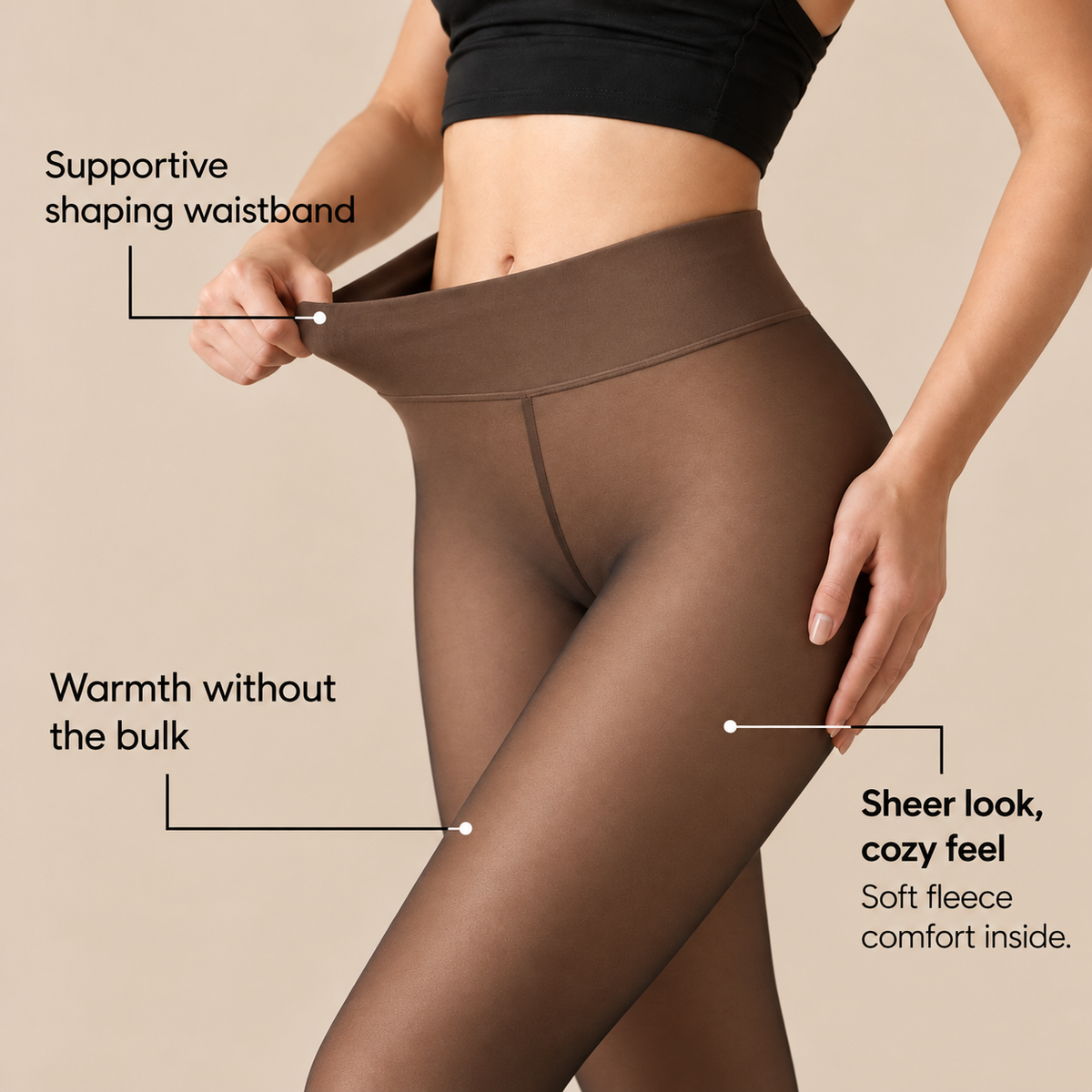 SkinMatch Fleece-Lined Leggings