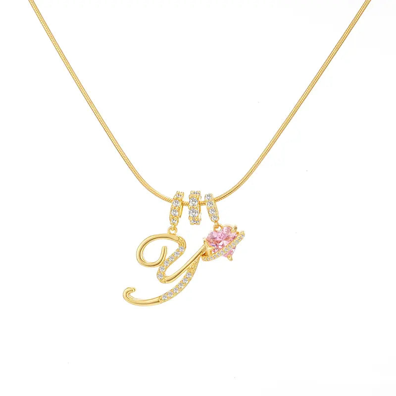 Forever Yours Initial Necklace