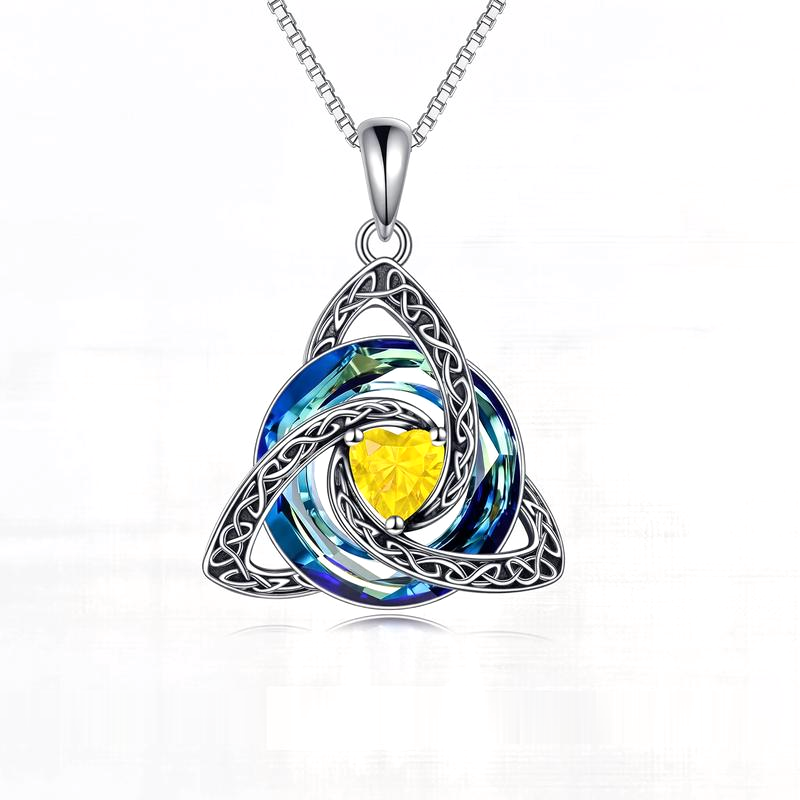 Croale™ Witch Knot Birthstone Necklace