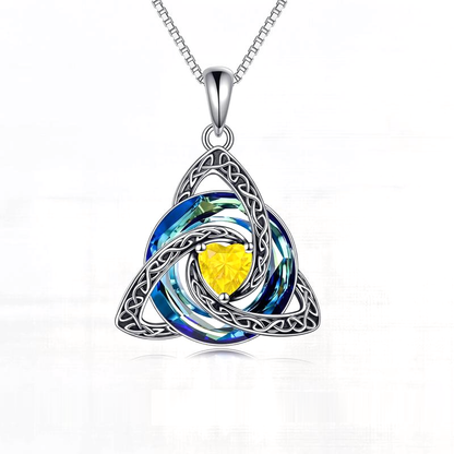 Croale™ Witch Knot Birthstone Necklace